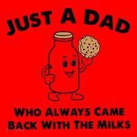 Just A Dad Who Always Came Back With The Milk Santa Hat thumb 1