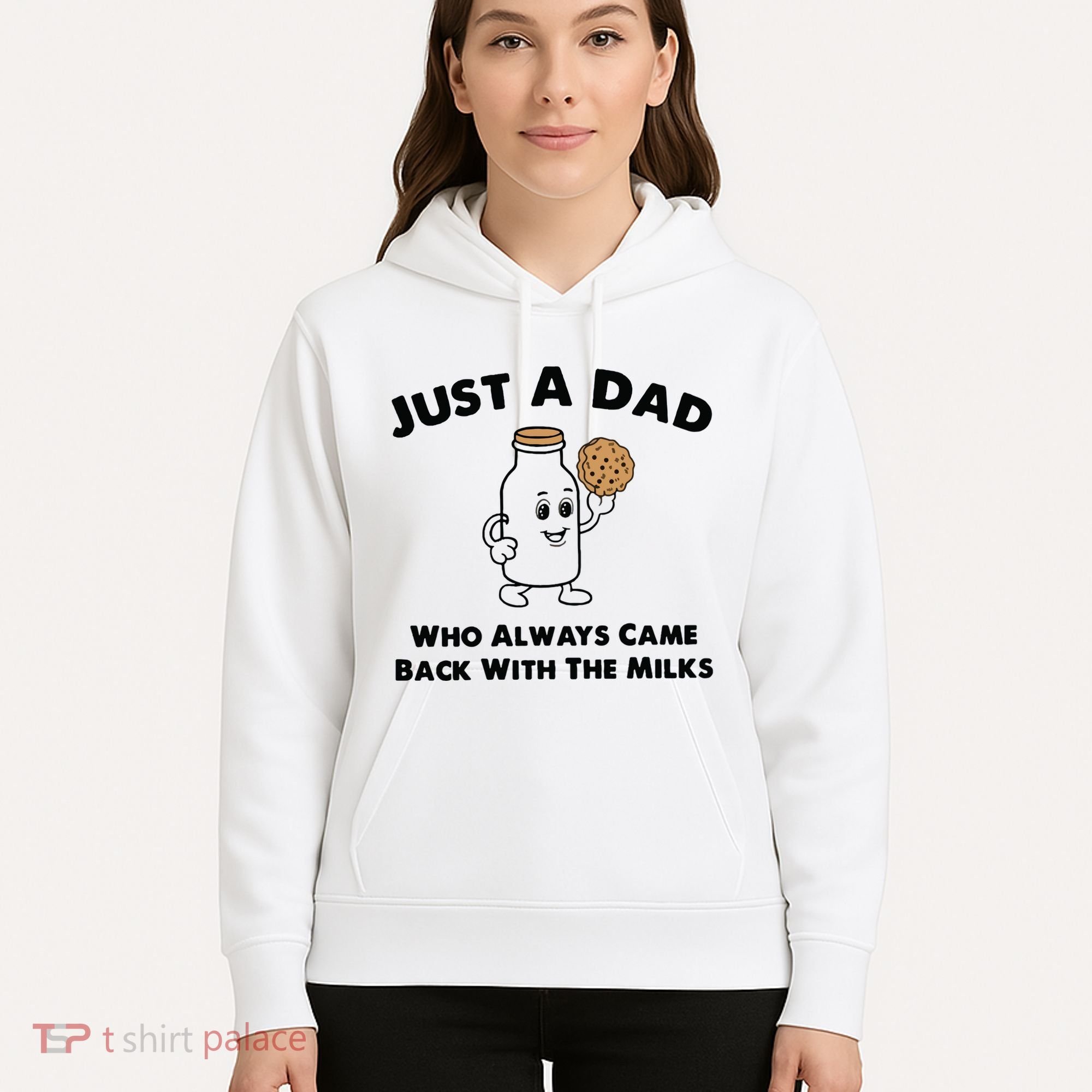 Just A Dad Who Always Came Back With The Milk Hoodie