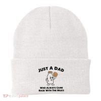 Just A Dad Who Always Came Back With The Milk Beanie thumb 0