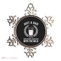 Just A Dad Who Always Came Back With The Milk Fathers Day Ornament thumb 0
