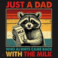 Just A Dad Who Always Came Back With The Milk Fathers Day  Backpack thumb 2