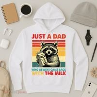 Just A Dad Who Always Came Back With The Milk Fathers Day  Hoodie thumb 3
