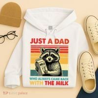 Just A Dad Who Always Came Back With The Milk Fathers Day  Hoodie thumb 4