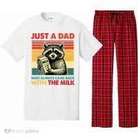 Just A Dad Who Always Came Back With The Milk Fathers Day  Pajama Set thumb 0