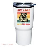 Just A Dad Who Always Came Back With The Milk Fathers Day  Tumbler thumb 0