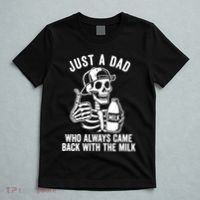 Just A Dad Who Always Came Back With The Milk T-Shirt thumb 5