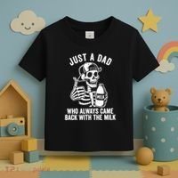 Just A Dad Who Always Came Back With The Milk Toddler T-Shirt thumb 3
