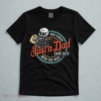 Just A Dad Who Always Came Back With The Milk Fathers Day T-Shirt thumb 5