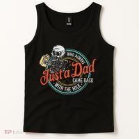 Just A Dad Who Always Came Back With The Milk Fathers Day Tank Top thumb 2