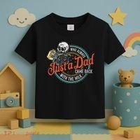 Just A Dad Who Always Came Back With The Milk Fathers Day Toddler T-Shirt thumb 3