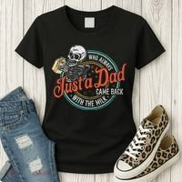 Just A Dad Who Always Came Back With The Milk Fathers Day Women's T-Shirt thumb 3