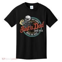 Just A Dad Who Always Came Back With The Milk Fathers Day Kids T-Shirt thumb 0