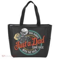 Just A Dad Who Always Came Back With The Milk Fathers Day Tote Bag thumb 0