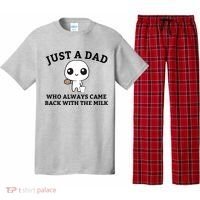 Just A Dad Who Always Came Back With The Milk Fathers Day Pajama Set thumb 0