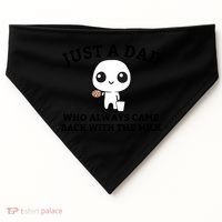 Just A Dad Who Always Came Back With The Milk Fathers Day USA-Made Doggie Bandana thumb 0