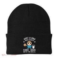 Just A Dad Who Always Came Back With The Milk Beanie thumb 0