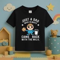 Just A Dad Who Always Came Back With The Milk Toddler T-Shirt thumb 3