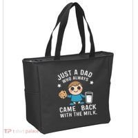 Just A Dad Who Always Came Back With The Milk Tote Bag thumb 2