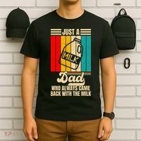 Just A Dad Who Always Came Back With The Milk FatherS Day T-Shirt thumb 6