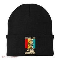Just A Dad Who Always Came Back With The Milk FatherS Day Beanie thumb 0