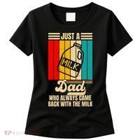 Just A Dad Who Always Came Back With The Milk FatherS Day Women's T-Shirt thumb 0
