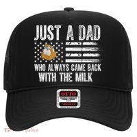 Just A Dad Who Always Came Back With The Milk American Flag Hat thumb 0