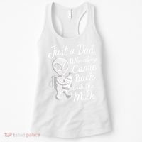 Just A Dad Who Always Came Back With The Milk Funny Alien Women's Tank Top thumb 0