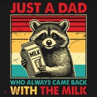 Just A Dad Who Always Came Back With The Milk Sweatshirt thumb 3