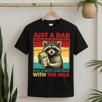Just A Dad Who Always Came Back With The Milk T-Shirt thumb 2