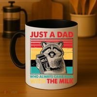 Just A Dad Who Always Came Back With The Milk Coffee Mug thumb 4