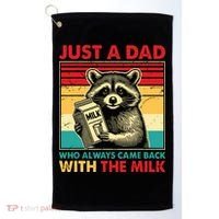 Just A Dad Who Always Came Back With The Milk Golf Towel thumb 0