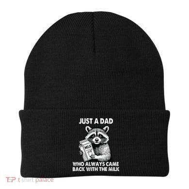 Just A Dad Who Always Came Back With The Milk FatherS Day Beanie