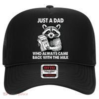 Just A Dad Who Always Came Back With The Milk FatherS Day Hat thumb 0