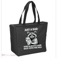 Just A Dad Who Always Came Back With The Milk FatherS Day Tote Bag thumb 2