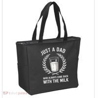 Just A Dad Who Always Came Back With The Milk Tote Bag thumb 2