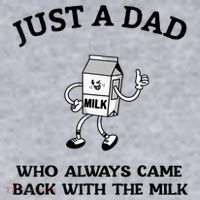 Just A Dad Who Always Came Back With The Milk FatherS Day Women's Sweatshirt thumb 2