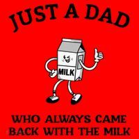 Just A Dad Who Always Came Back With The Milk FatherS Day Santa Hat thumb 1