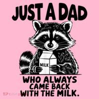 Just A Dad Who Always Came Back With The Milk Funny Dad Joke Coaster thumb 2