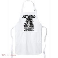 Just A Dad Who Always Came Back With The Milk Funny Dad Joke Apron thumb 0