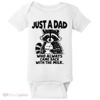 Just A Dad Who Always Came Back With The Milk Funny Dad Joke Baby Bodysuit thumb 0