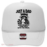 Just A Dad Who Always Came Back With The Milk Funny Dad Joke Hat thumb 0