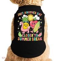 Just Another Day Closer To Summer Break Teacher Doggie Tank thumb 0
