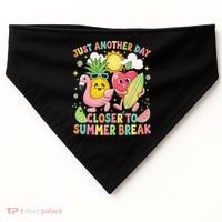 Just Another Day Closer To Summer Break Teacher USA-Made Doggie Bandana thumb 0