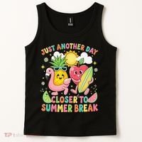 Just Another Day Closer To Summer Break Teacher Tank Top thumb 2
