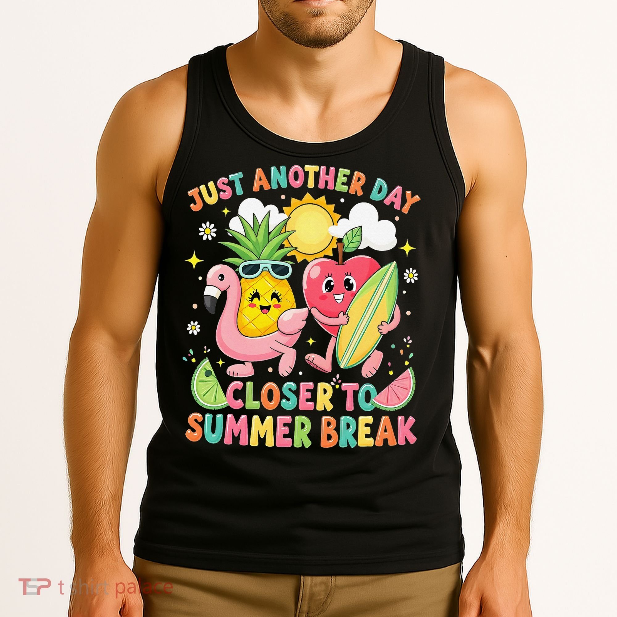 Just Another Day Closer To Summer Break Teacher Tank Top