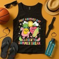 Just Another Day Closer To Summer Break Teacher Tank Top thumb 4