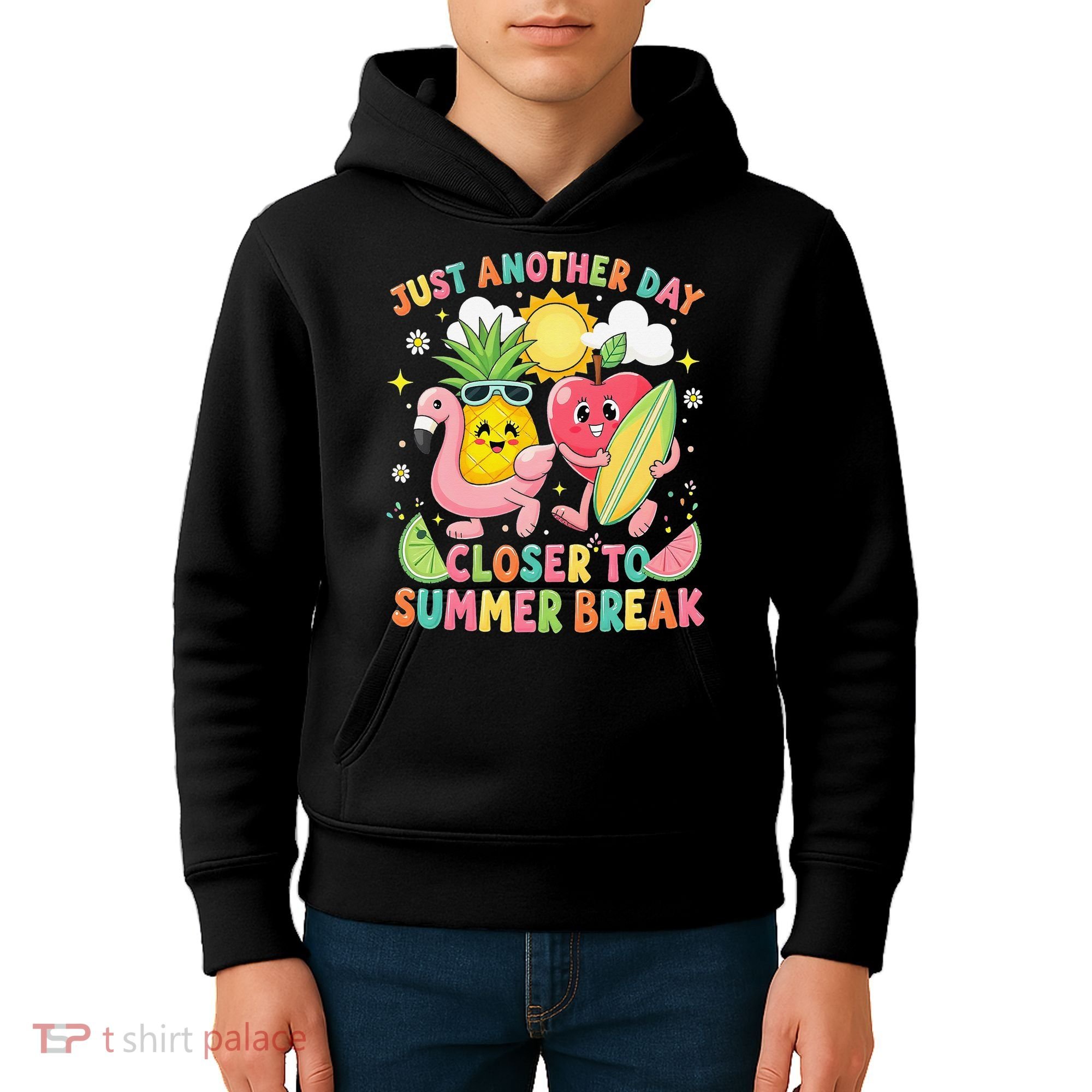 Just Another Day Closer To Summer Break Teacher Kids Hoodie