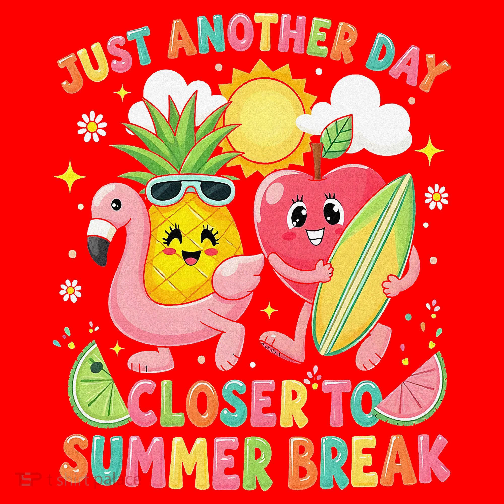 Just Another Day Closer To Summer Break Teacher Santa Hat