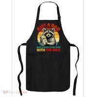Just A Dad Who Always Came Back With The Milk Fathers Day  Apron thumb 0