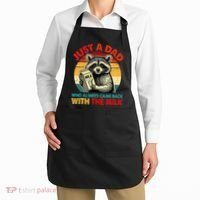Just A Dad Who Always Came Back With The Milk Fathers Day  Apron thumb 2
